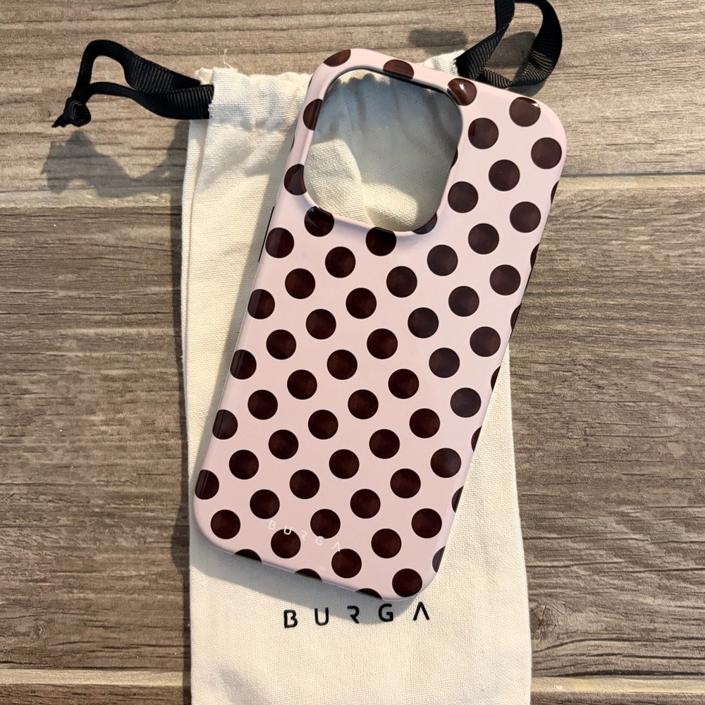 Burga Black Polka Dot Phone Case